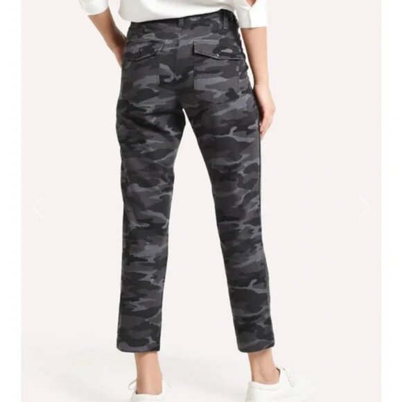 Womens G1 Goods Surplus Gray Black Camo Flat Front Chino Pants 2 * - Picture 2 of 13